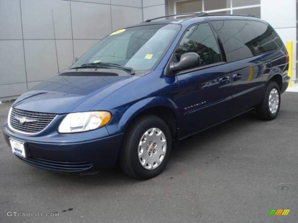 2001 Town & Country LX - Patriot Blue Pearl / Navy Blue photo #1