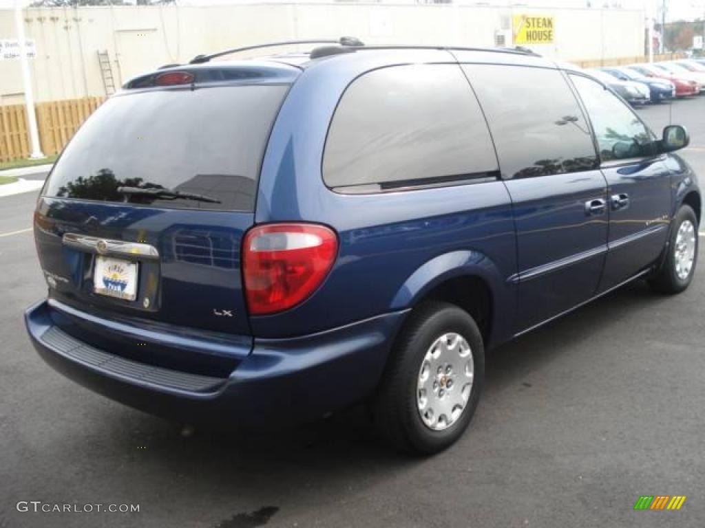 2001 Town & Country LX - Patriot Blue Pearl / Navy Blue photo #5