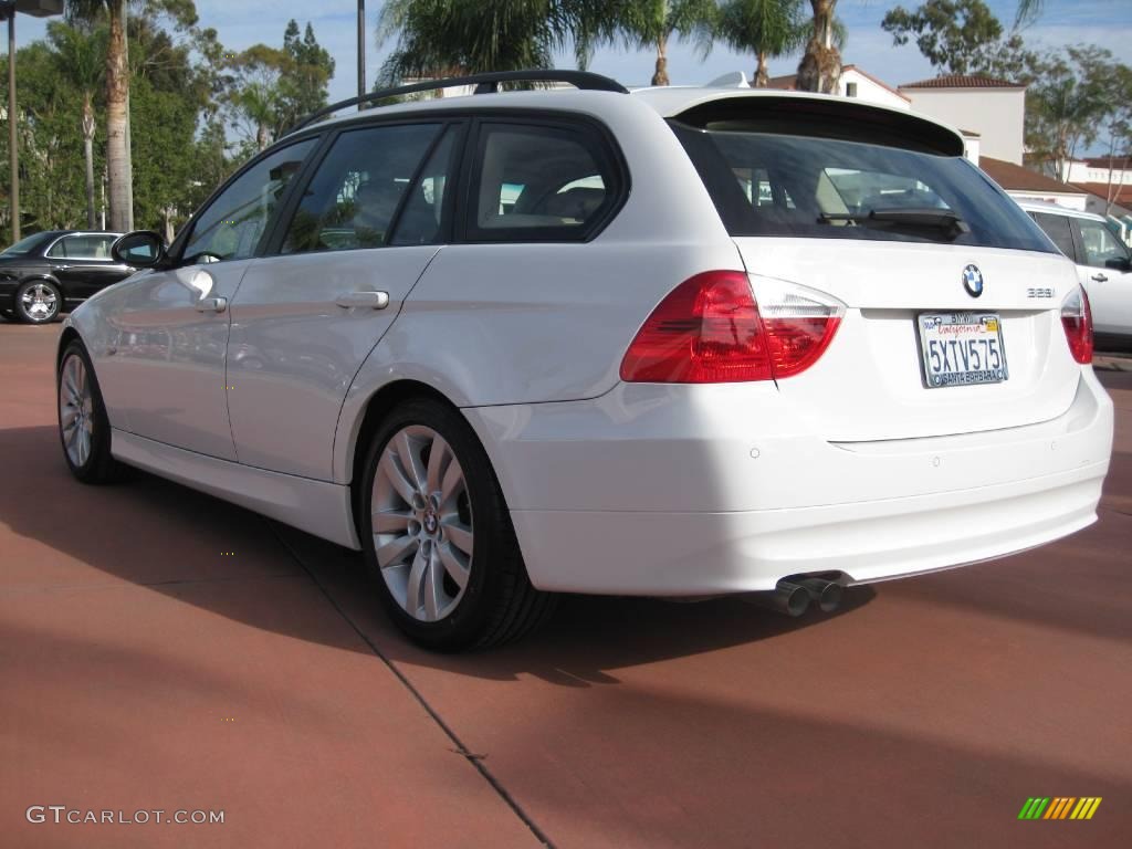 2007 3 Series 328i Wagon - Alpine White / Beige Dakota Leather photo #6
