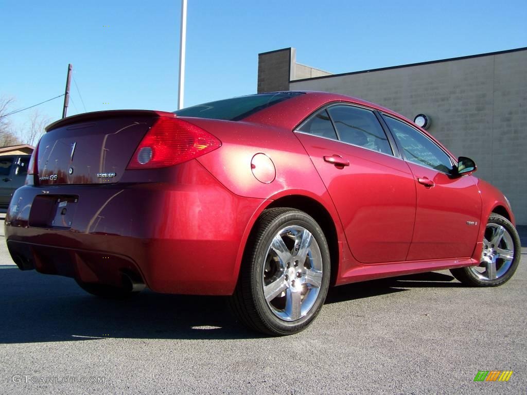 2009 G6 GXP Sedan - Performance Red Metallic / Light Taupe photo #3
