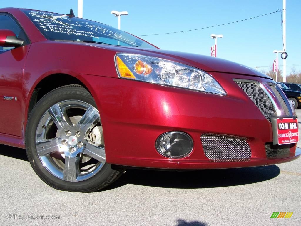 2009 G6 GXP Sedan - Performance Red Metallic / Light Taupe photo #10