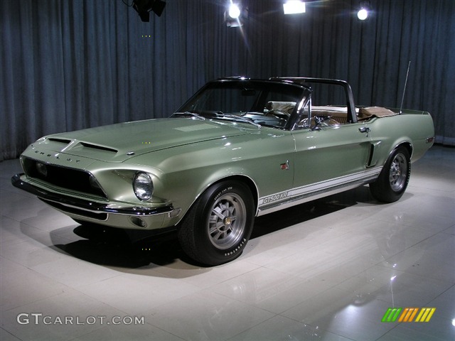 1968 Mustang GT500 KR Convertible - Lime Gold / Saddle photo #1