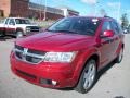 2010 Inferno Red Crystal Pearl Coat Dodge Journey SXT AWD  photo #1