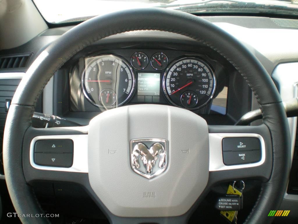 2010 Ram 1500 Big Horn Quad Cab 4x4 - Inferno Red Crystal Pearl / Dark Slate/Medium Graystone photo #25