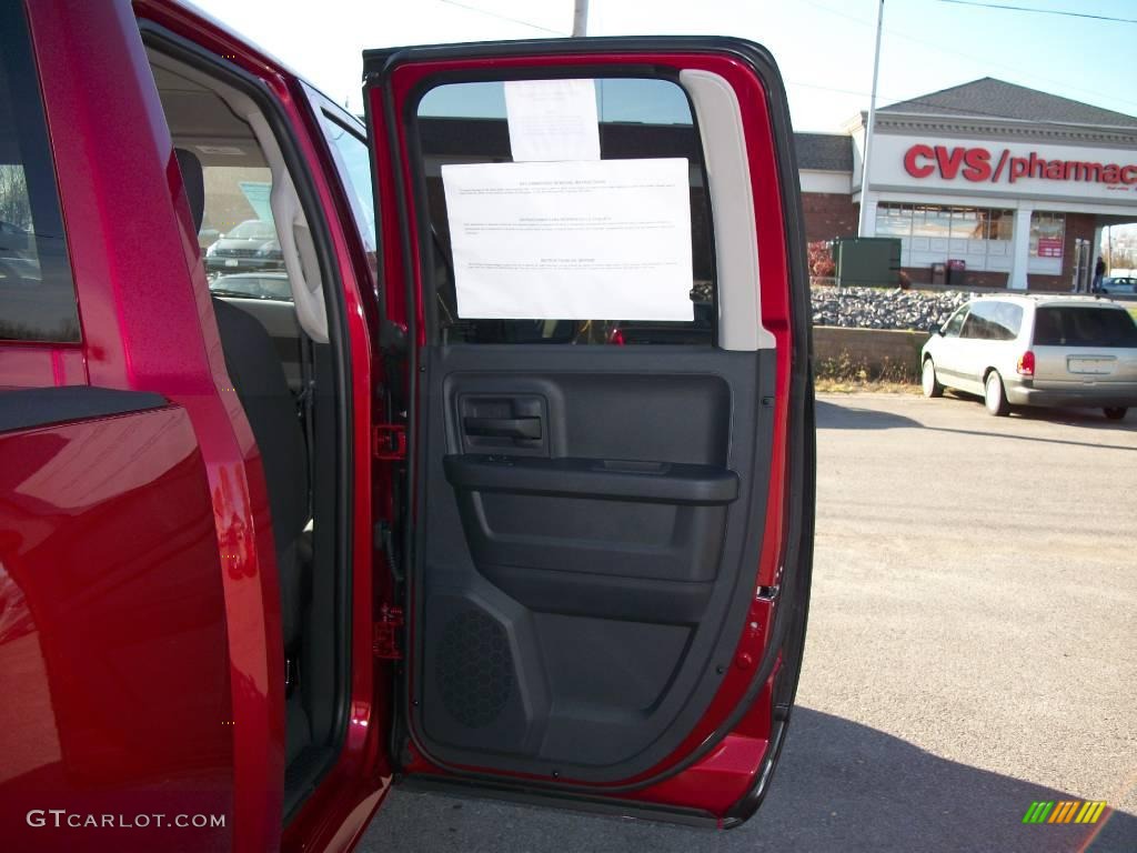 2010 Ram 1500 ST Quad Cab 4x4 - Inferno Red Crystal Pearl / Dark Slate/Medium Graystone photo #15