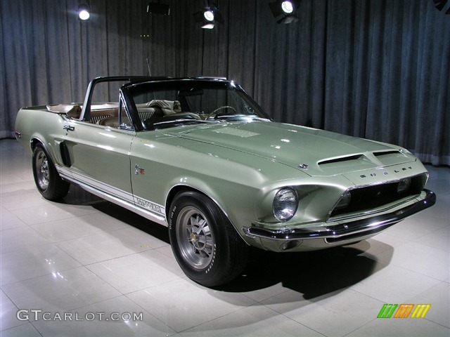 Lime Gold 1968 Shelby Mustang GT500 KR Convertible Exterior Photo #215301