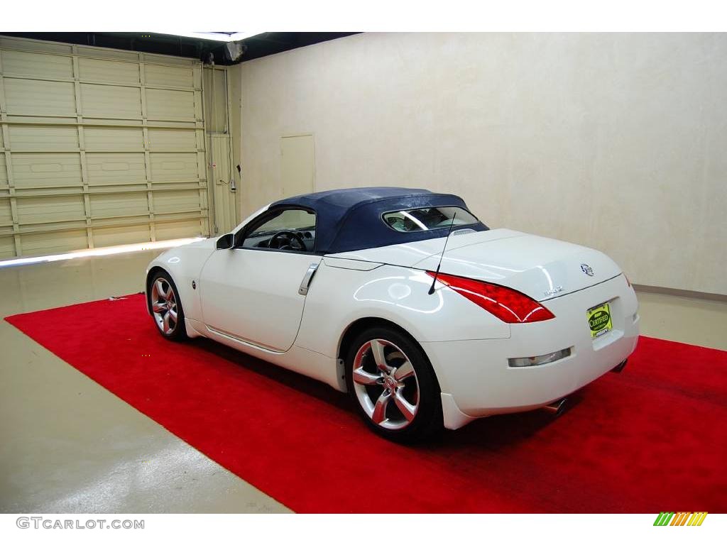 2006 350Z Touring Roadster - Pikes Peak White Pearl / Frost Leather photo #5