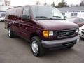 2007 Dark Toreador Red Metallic Ford E Series Van E250 Commercial  photo #2