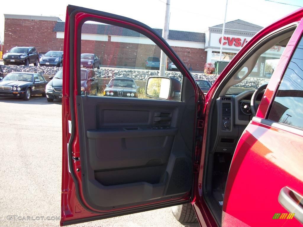 2010 Ram 1500 ST Quad Cab 4x4 - Inferno Red Crystal Pearl / Dark Slate/Medium Graystone photo #9
