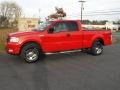 2005 Bright Red Ford F150 STX SuperCab 4x4  photo #1