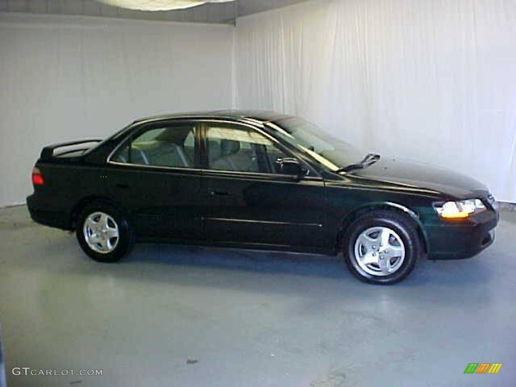 1999 Accord EX V6 Sedan - Dark Emerald Pearl / Ivory photo #3