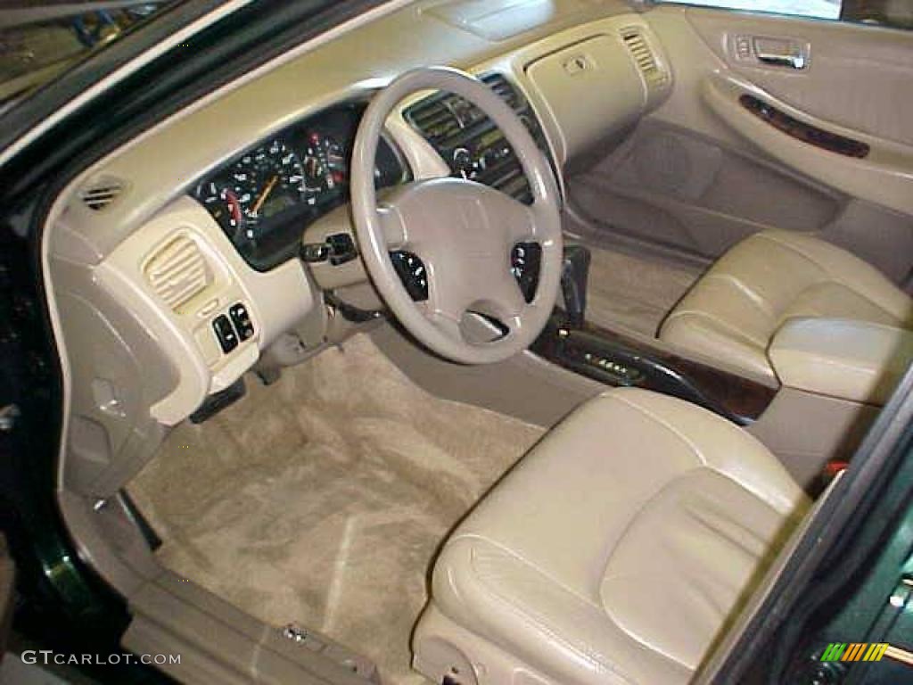1999 Accord EX V6 Sedan - Dark Emerald Pearl / Ivory photo #9