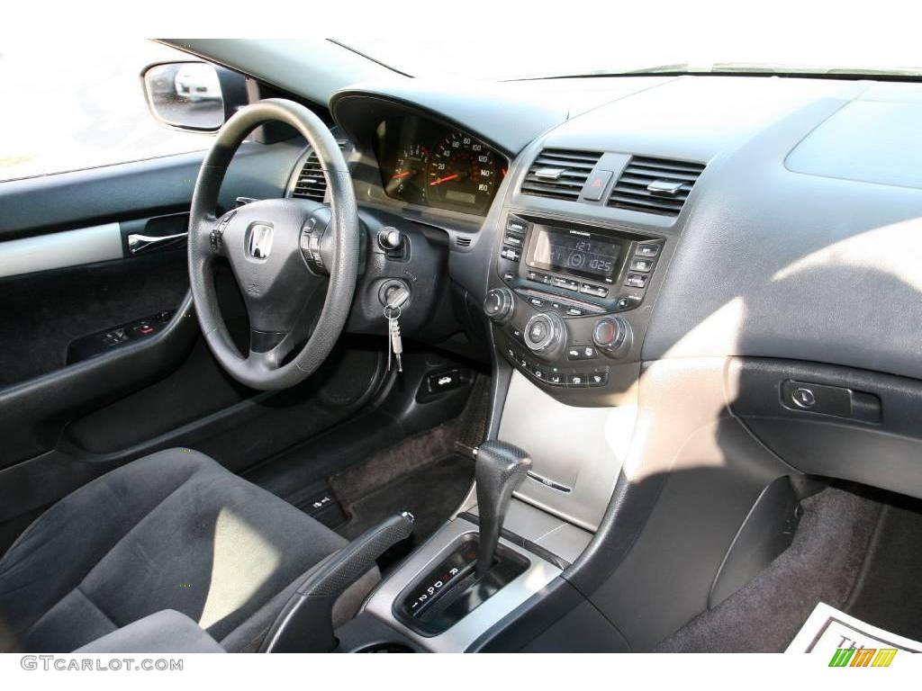 2003 Accord EX Coupe - Satin Silver Metallic / Black photo #12