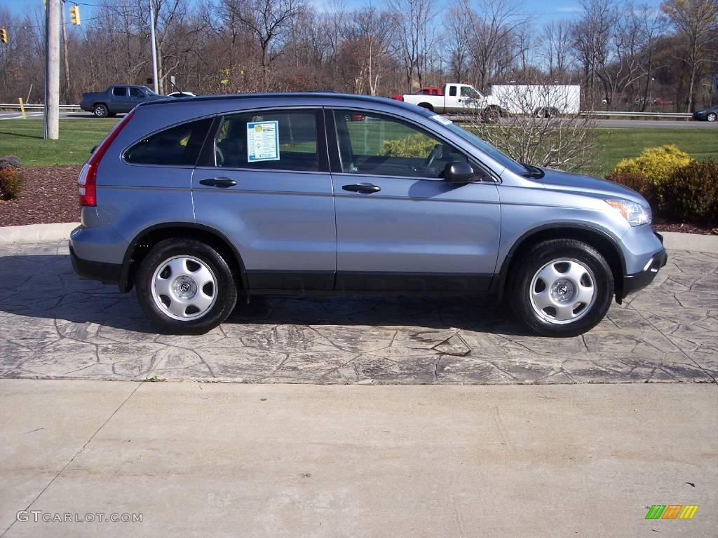 2007 CR-V LX - Glacier Blue Metallic / Gray photo #3