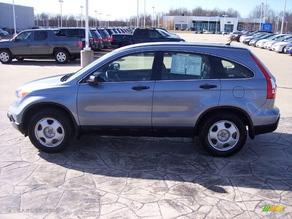 2007 CR-V LX - Glacier Blue Metallic / Gray photo #4