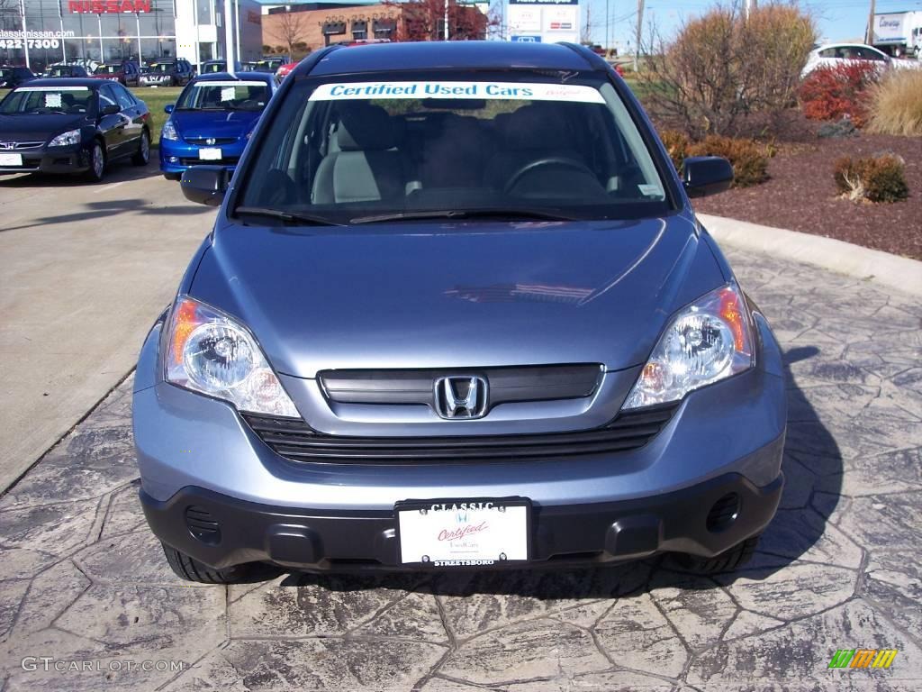 2007 CR-V LX - Glacier Blue Metallic / Gray photo #5
