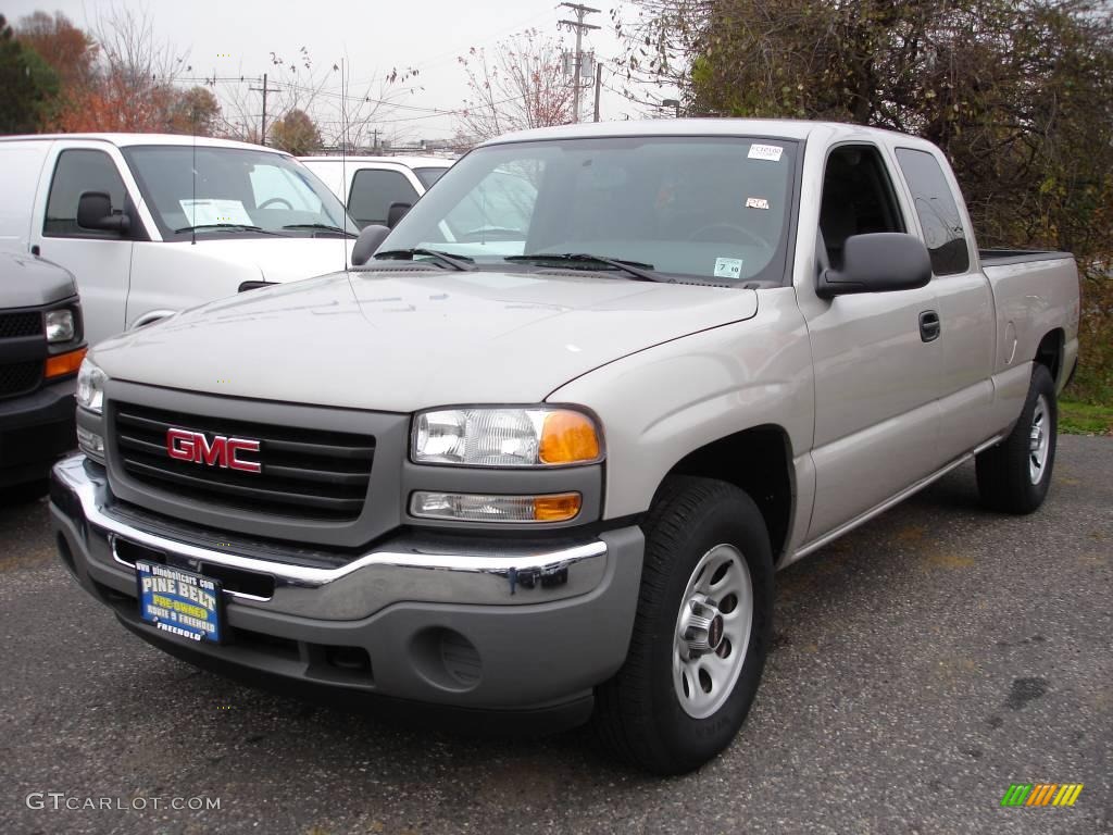 2006 Sierra 1500 Extended Cab 4x4 - Silver Birch Metallic / Dark Pewter photo #1