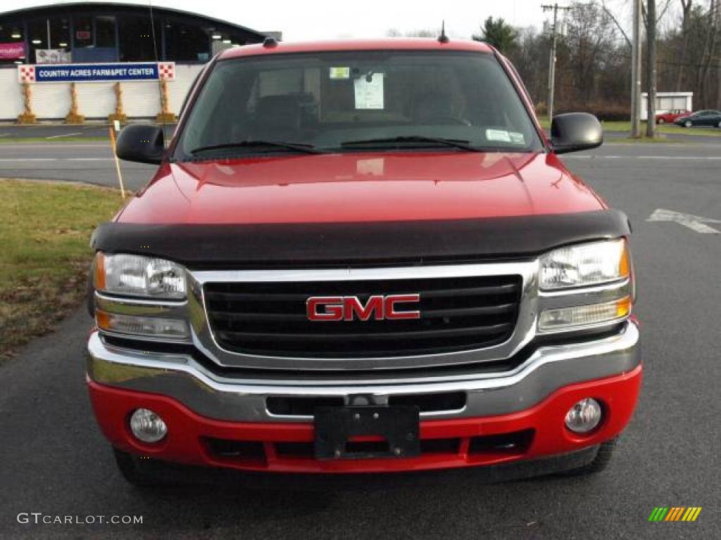 2005 Sierra 1500 Z71 Extended Cab 4x4 - Fire Red / Dark Pewter photo #3