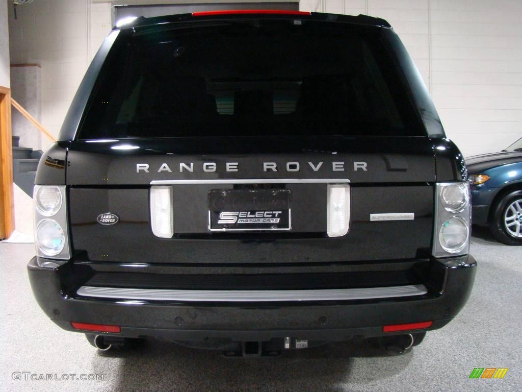 2007 Range Rover Supercharged - Java Black Pearl / Jet Black photo #5