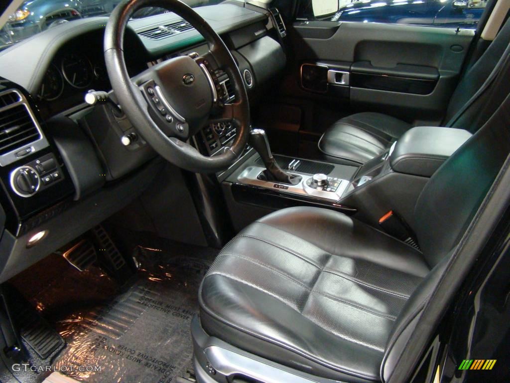 2007 Range Rover Supercharged - Java Black Pearl / Jet Black photo #8