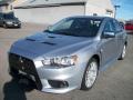Apex Silver Metallic 2010 Mitsubishi Lancer Evolution GSR