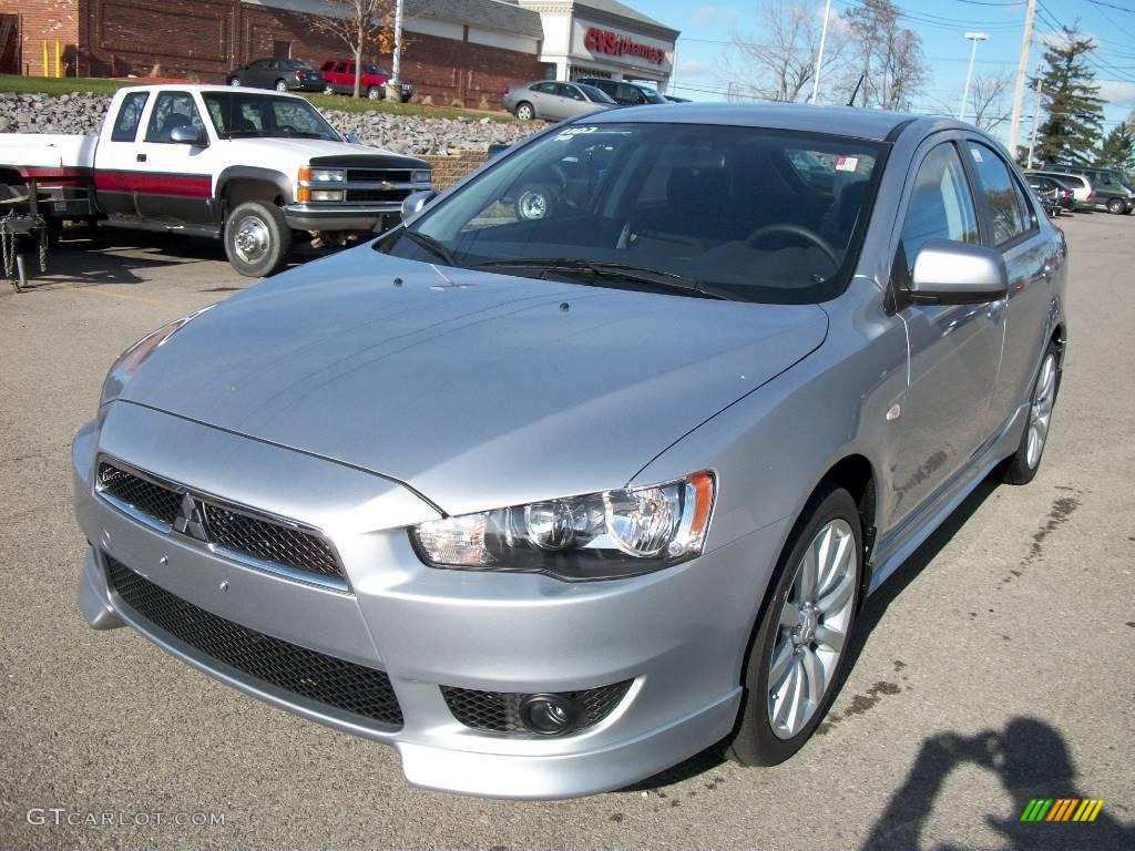 2010 Lancer Sportback GTS - Apex Silver Metallic / Black photo #1