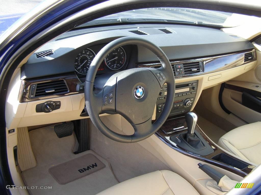 2007 3 Series 335i Sedan - Montego Blue Metallic / Beige Dakota Leather photo #8