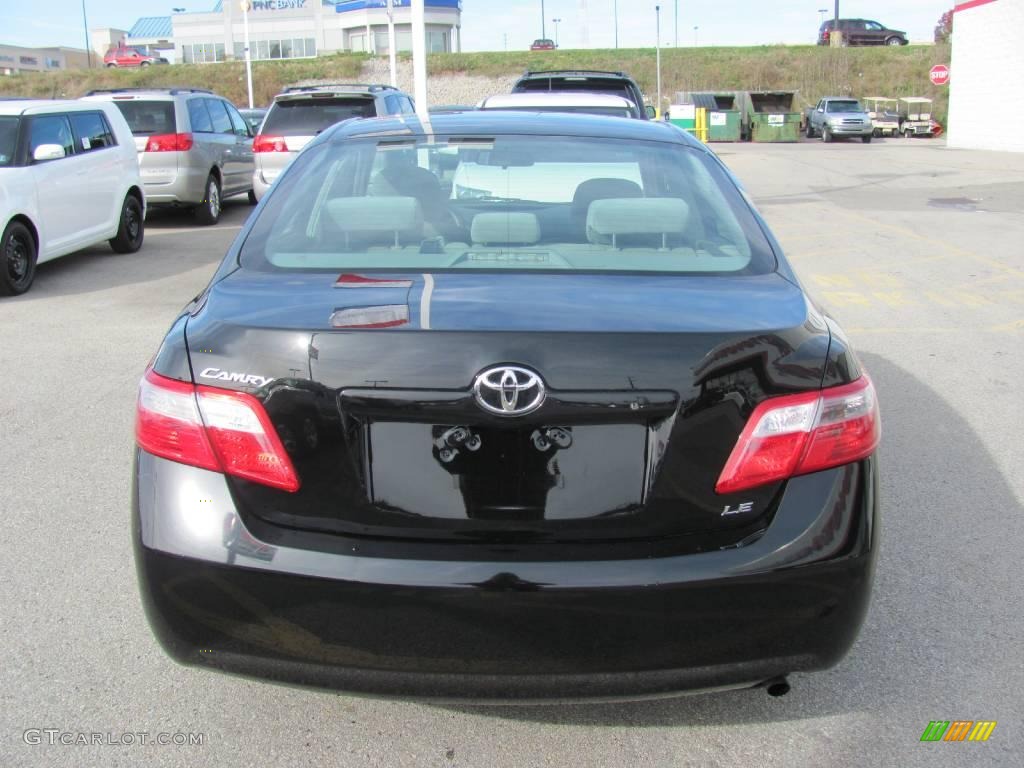 2008 Camry LE - Black / Ash photo #4