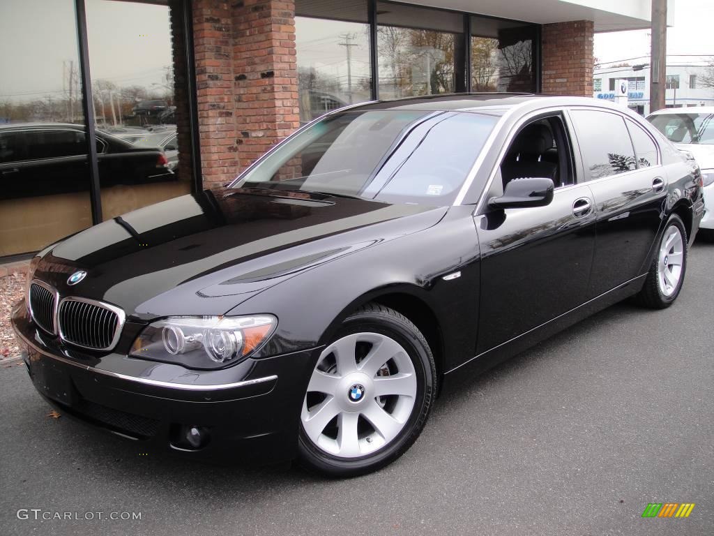 2007 7 Series 750Li Sedan - Black Sapphire Metallic / Black photo #1