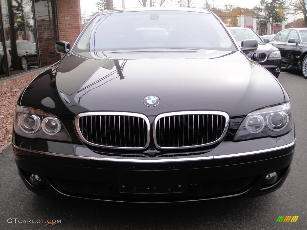 2007 7 Series 750Li Sedan - Black Sapphire Metallic / Black photo #2