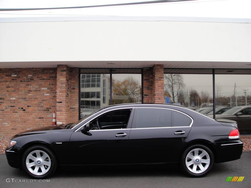 2007 7 Series 750Li Sedan - Black Sapphire Metallic / Black photo #3