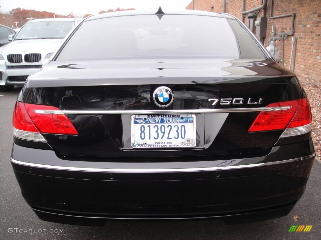 2007 7 Series 750Li Sedan - Black Sapphire Metallic / Black photo #5