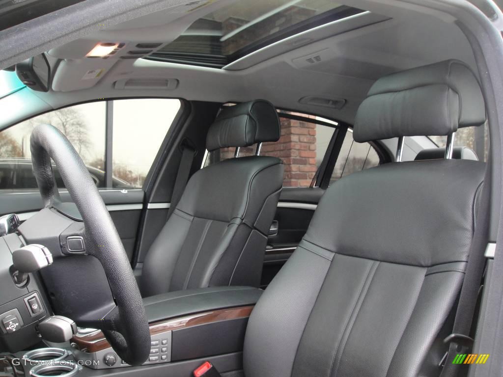 2007 7 Series 750Li Sedan - Black Sapphire Metallic / Black photo #9