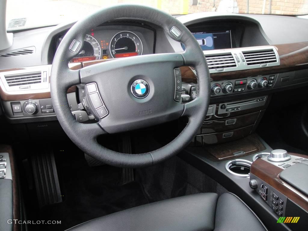 2007 7 Series 750Li Sedan - Black Sapphire Metallic / Black photo #11
