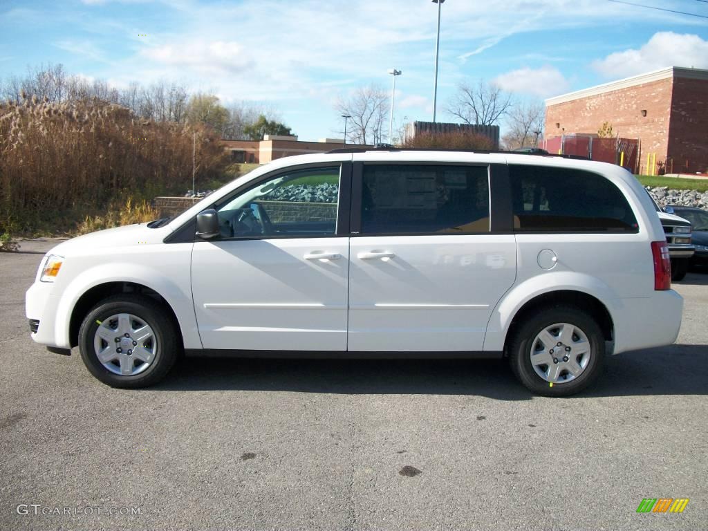 2010 Grand Caravan SE - Stone White / Dark Slate Gray/Light Shale photo #2