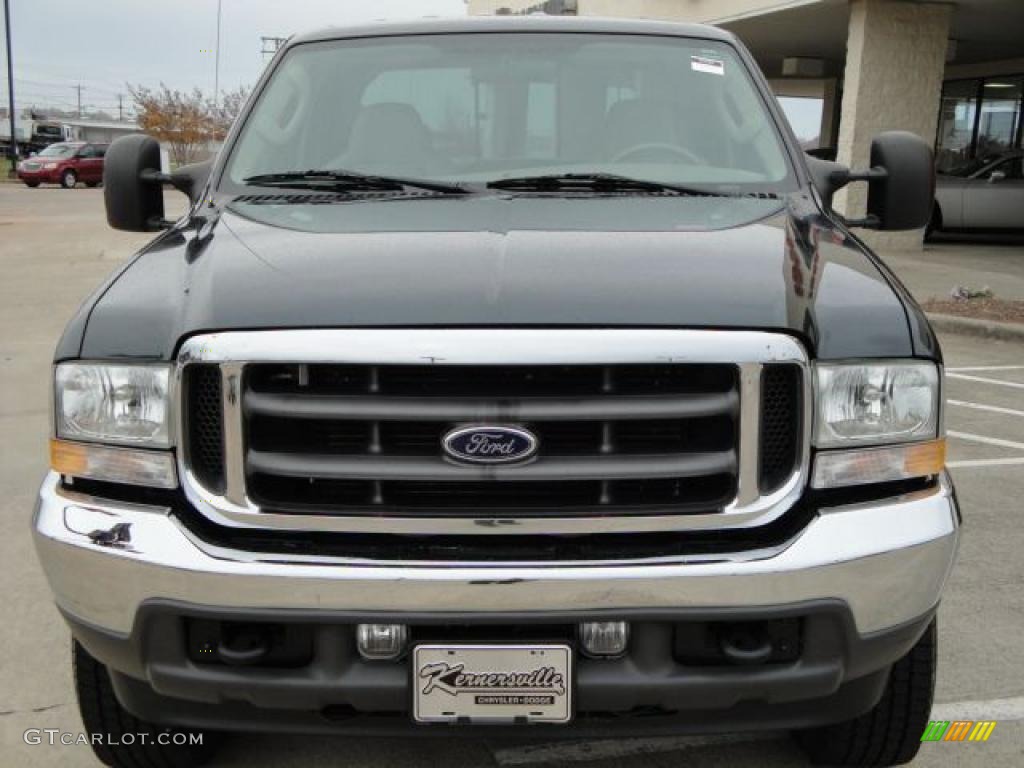 2004 F250 Super Duty FX4 Crew Cab 4x4 - Black / Medium Parchment photo #9