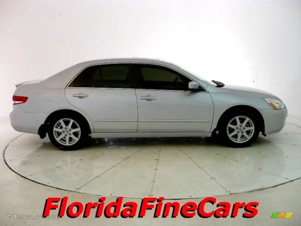 2003 Accord EX V6 Sedan - Satin Silver Metallic / Black photo #4