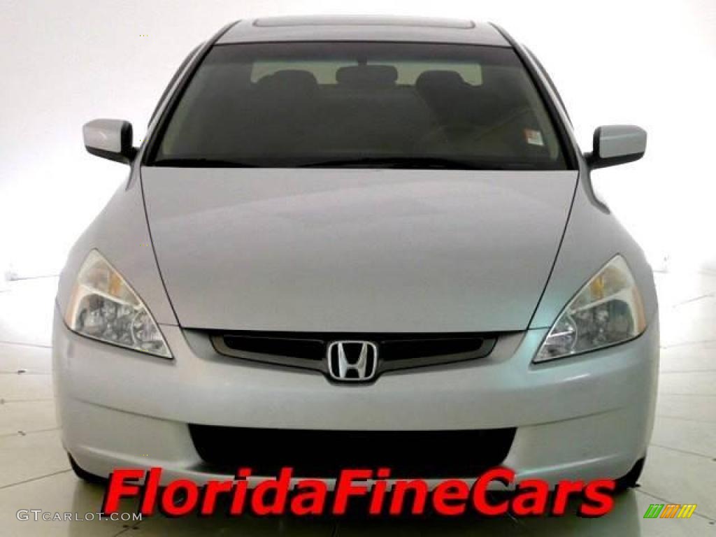 2003 Accord EX V6 Sedan - Satin Silver Metallic / Black photo #5