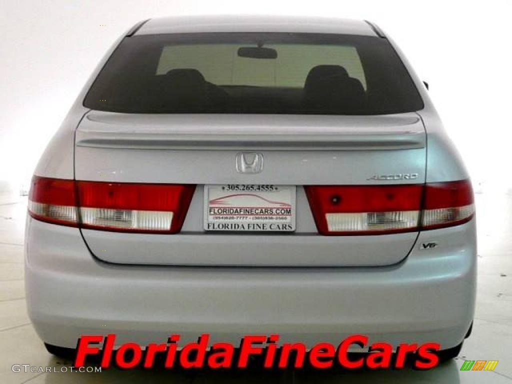 2003 Accord EX V6 Sedan - Satin Silver Metallic / Black photo #6