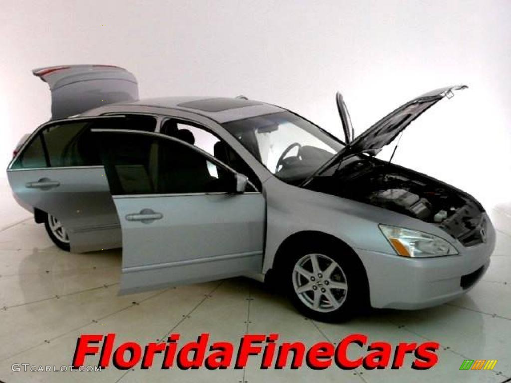 2003 Accord EX V6 Sedan - Satin Silver Metallic / Black photo #7