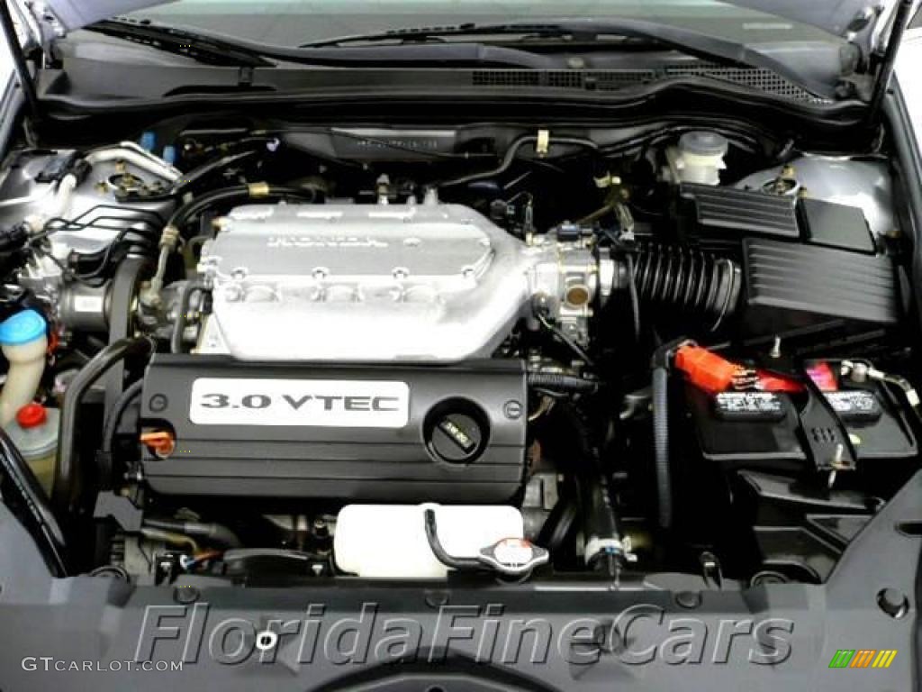 2003 Accord EX V6 Sedan - Satin Silver Metallic / Black photo #9