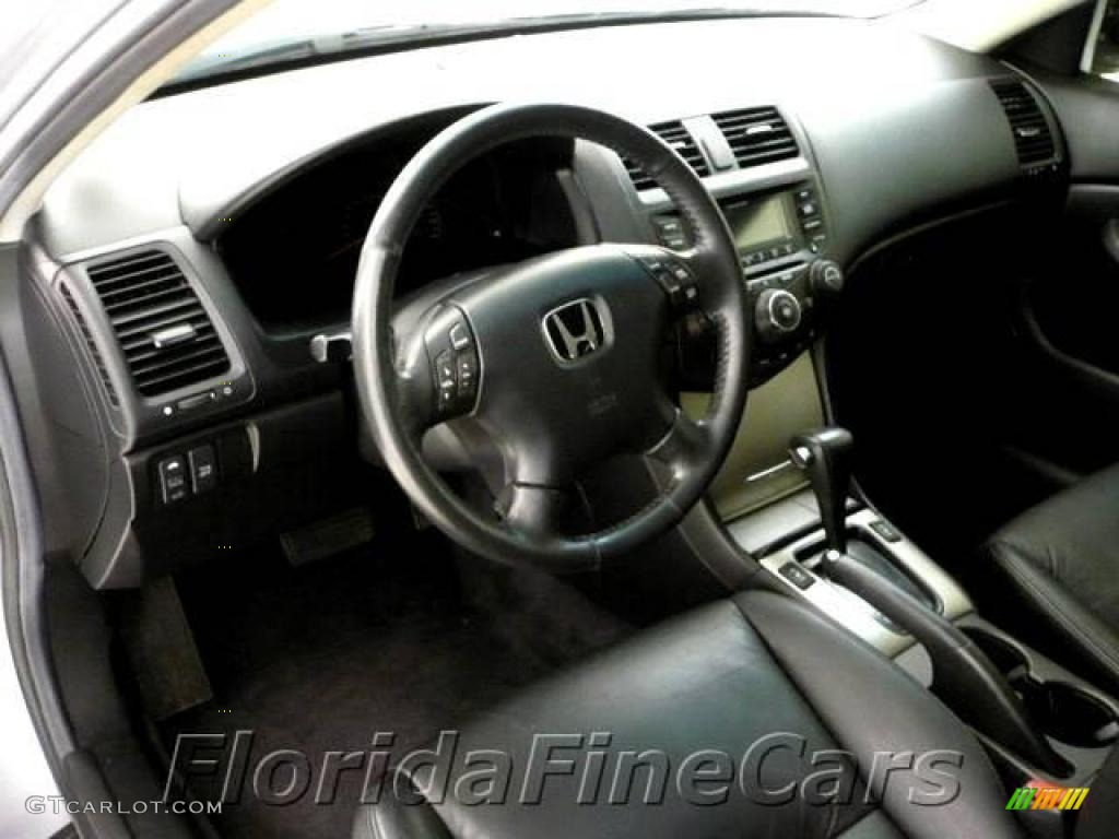 2003 Accord EX V6 Sedan - Satin Silver Metallic / Black photo #12