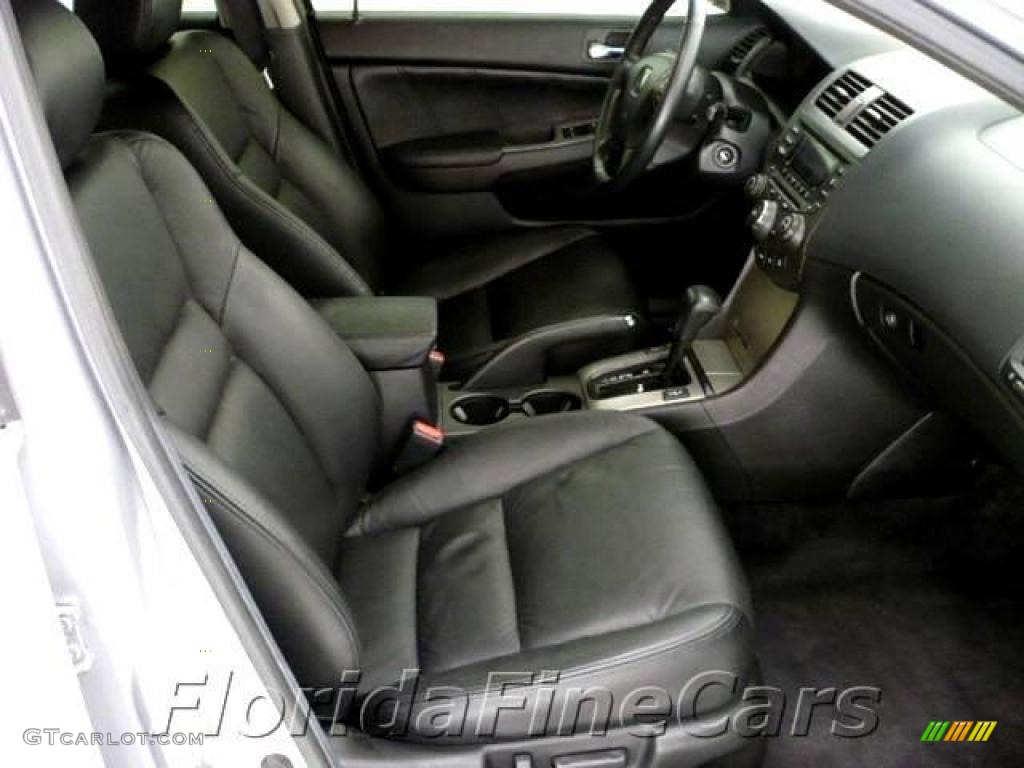 2003 Accord EX V6 Sedan - Satin Silver Metallic / Black photo #13