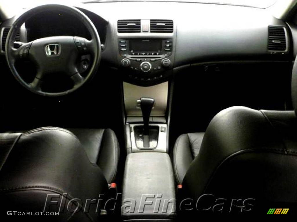 2003 Accord EX V6 Sedan - Satin Silver Metallic / Black photo #15