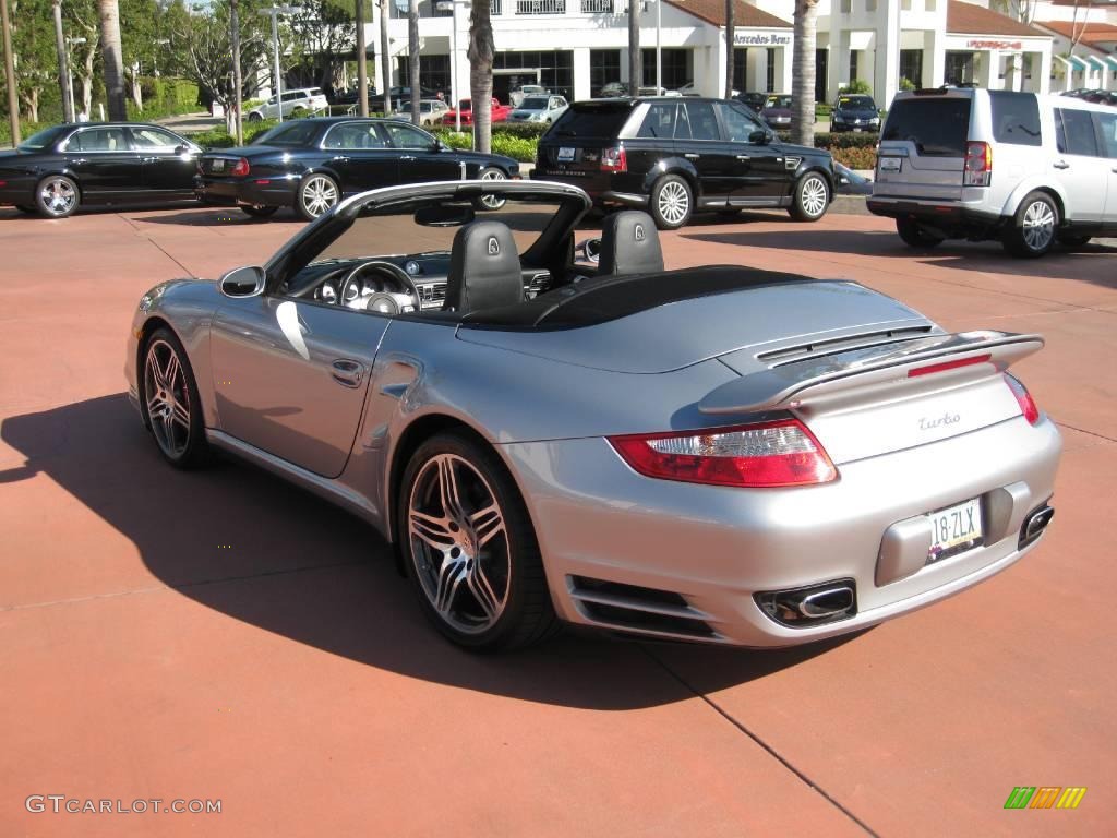 2008 911 Turbo Cabriolet - GT Silver Metallic / Black Full Leather photo #4