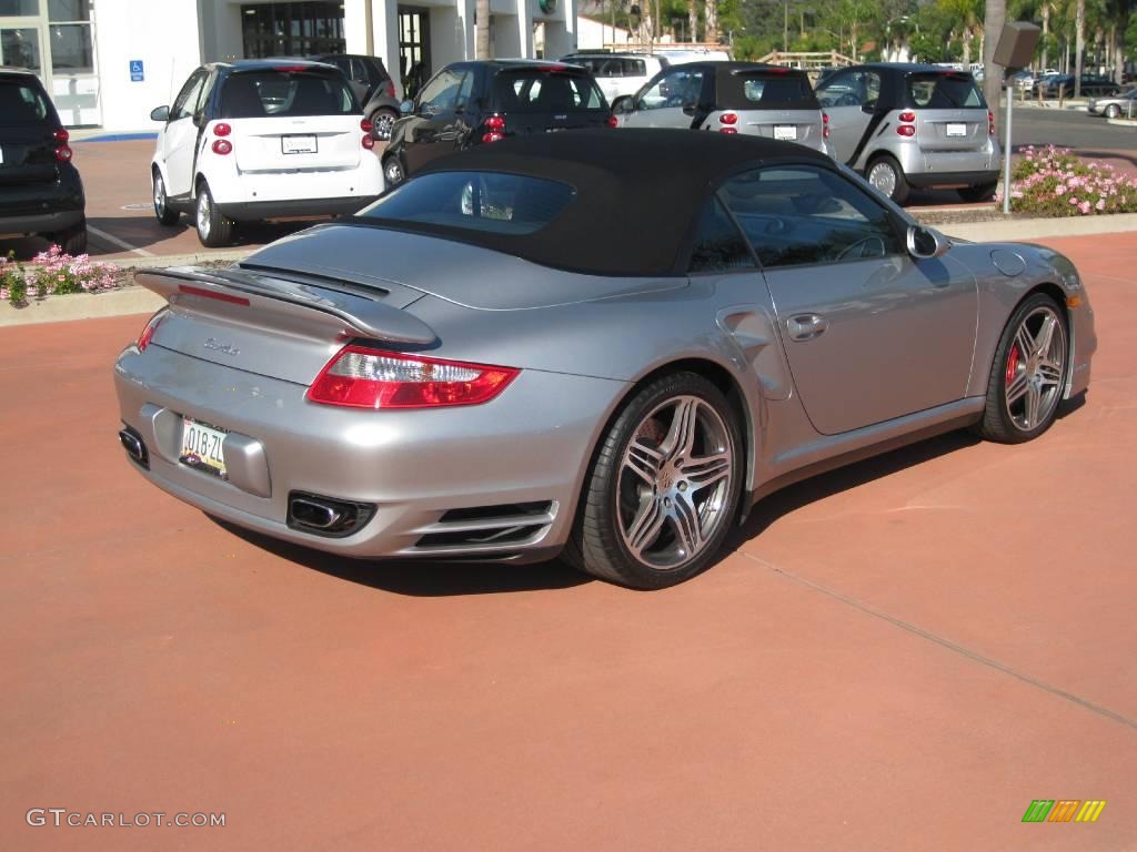 2008 911 Turbo Cabriolet - GT Silver Metallic / Black Full Leather photo #10