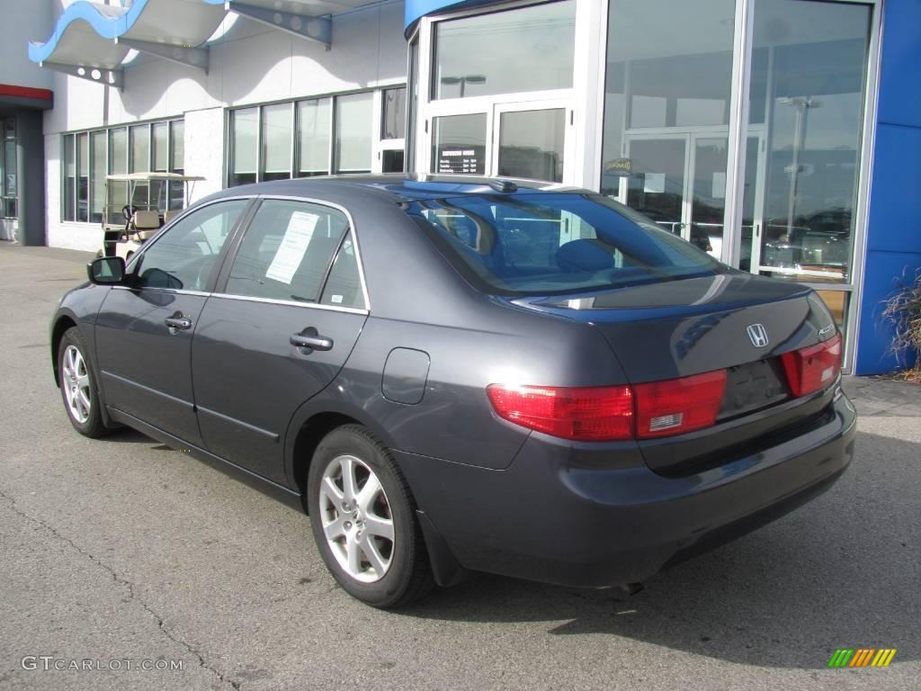 2005 Accord EX-L V6 Sedan - Graphite Pearl / Gray photo #4
