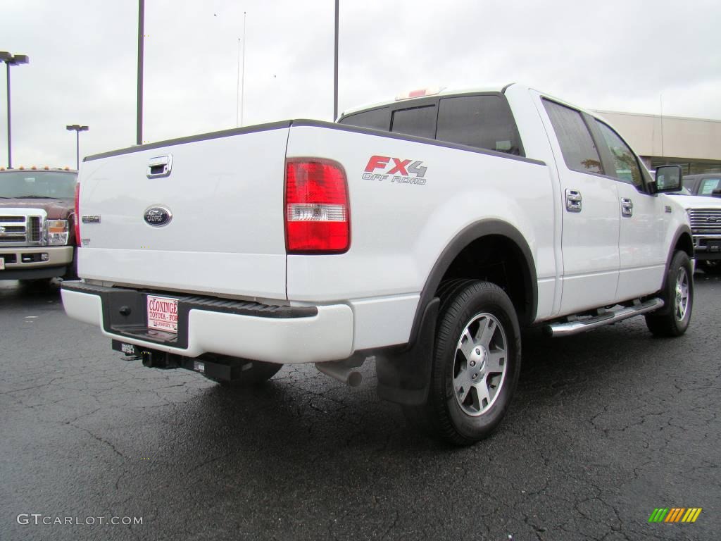 2006 F150 FX4 SuperCrew 4x4 - Oxford White / Black photo #3