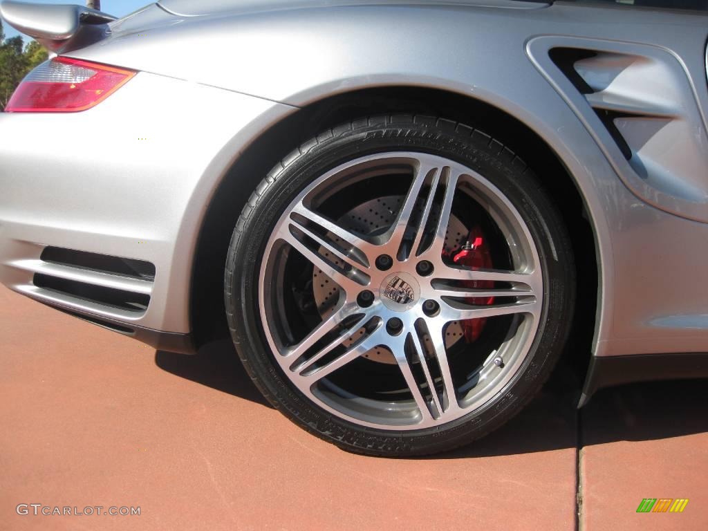 2008 911 Turbo Cabriolet - GT Silver Metallic / Black Full Leather photo #21