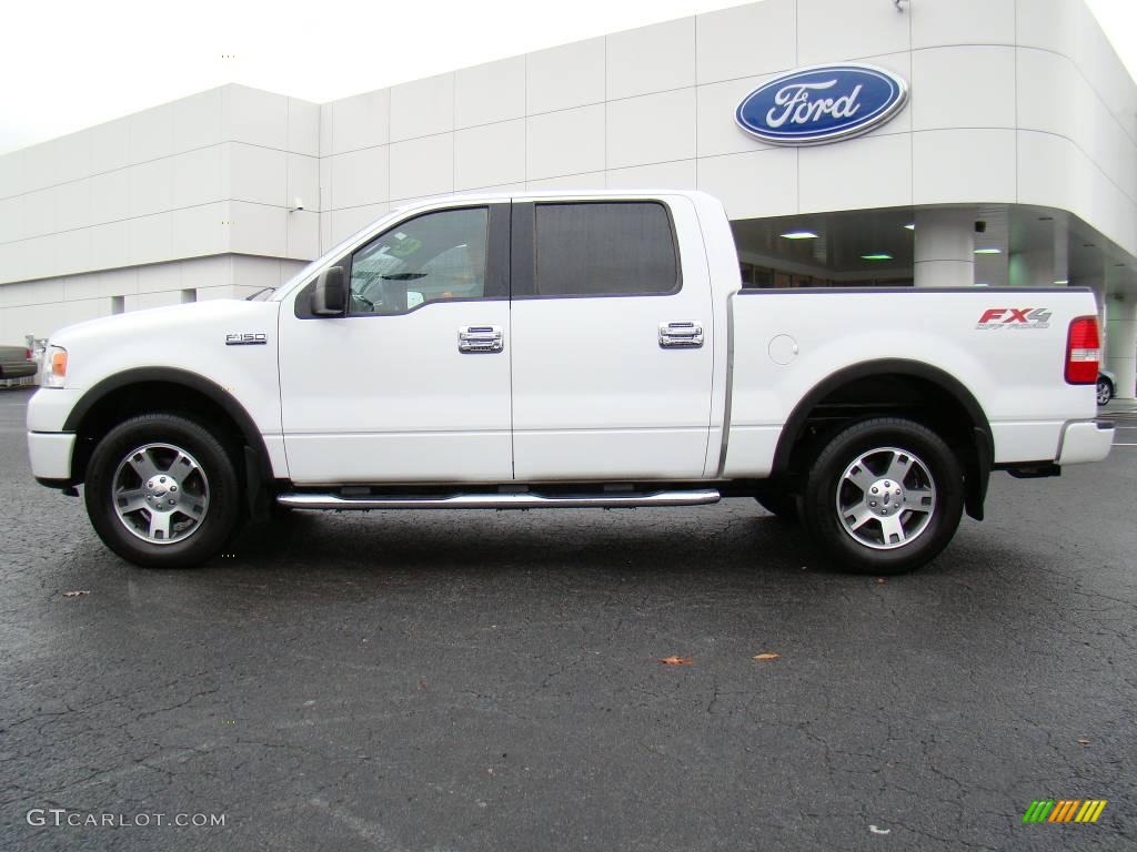 2006 F150 FX4 SuperCrew 4x4 - Oxford White / Black photo #5